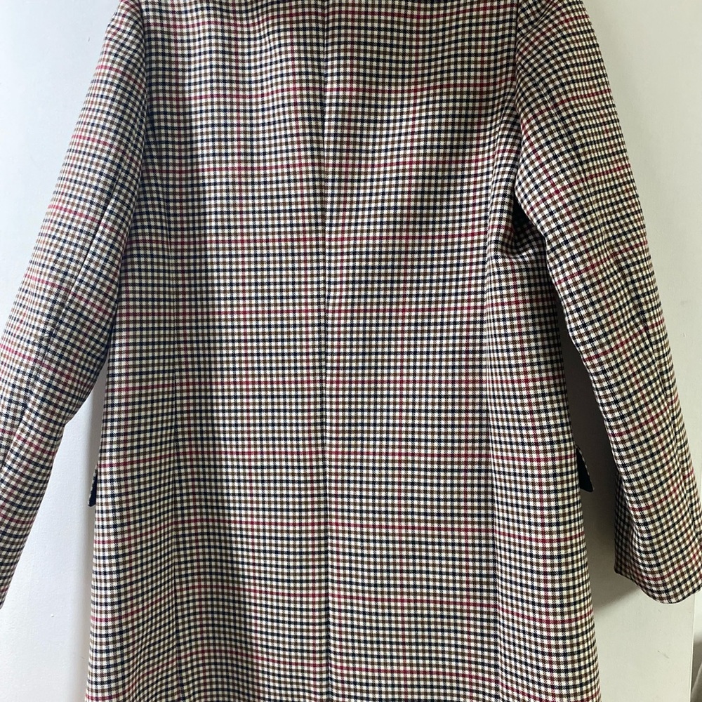 Massimo Dutti Checkered Blazer Jacket Size 38 - Picture 10 of 12